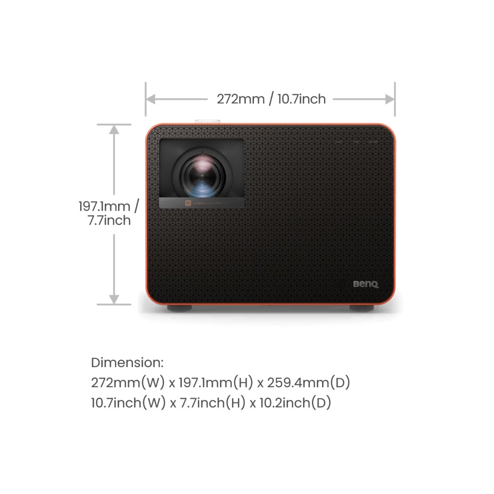 BenQ X3100i True 4K UHD 4LED Gaming Projector, 3300 ANSI Lumens, 4.2ms 1080p 240Hz, 100% DCI-P3, Preset Game Modes, Android TV, 10W TreVolo Speakers, Vertical Lens Shift, eARC, 3D mprojectors.com