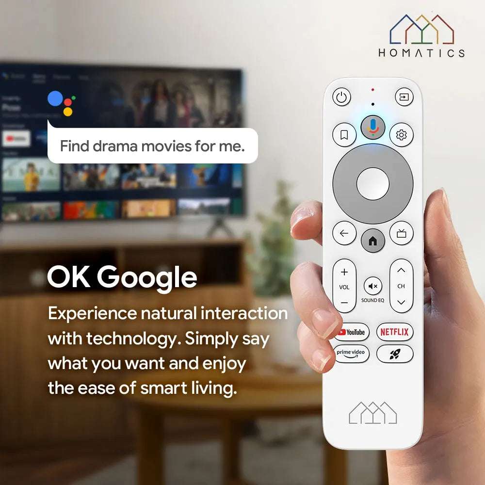 HOMATICS Box R Lite 4K TV Box Androidtv 12 Google & Netflix Certified Amlogic S905Y4 Wifi BT5.0 2GB 32GB Support Dolby Atmos