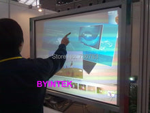 BYINTEK hologram 3D projector screen,holographic rear adhesive film projection film foil for window shop church hotel hall - Multimedia Projectors