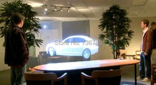 BYINTEK hologram 3D projector screen,holographic rear adhesive film projection film foil for window shop church hotel hall - Multimedia Projectors