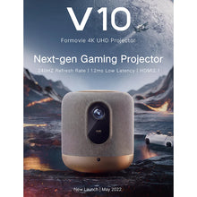 Formovie V10 4K Laser Projector 2500 ANSI Lumen MEMC HDR10 Full HD Portable Home Theater Projectors Smart Audio System beamer mprojectors.com