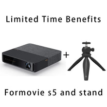 Formovie S5 Laser Projector Mini Smart For Home FHD 1920x1080P Cinema ALPD MEMC Wifi6 Bluetooth 1100ANSI Lumen Portable Projector mprojectors.com