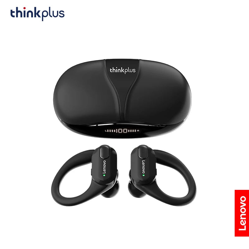 Lenovo ThinkPlus XT80 Sports Wireless Earphones with Mics, LED Power Display, Hifi Stereo Sound Bluetooth 5.3 TWS Headphones mprojectors.com