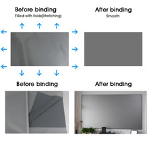 BYINTEK Projector Screen 72inch 84inch 100inch 120inch 130inch Reflective Fabric Projector Projection Screen Enhance Brightness - Multimedia Projectors