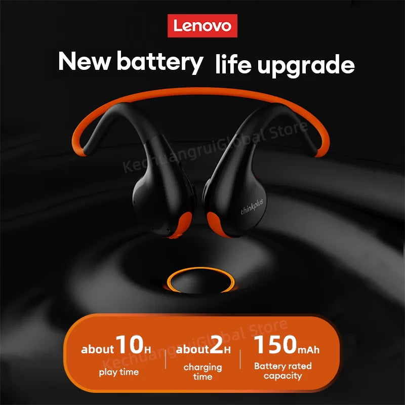 Original Lenovo X7 Air Conduction Headphone Wireless bluetooth 5.3 Earphones Bone Conduction Sports Headset Outdoor EarHook Mic - mprojectors.com