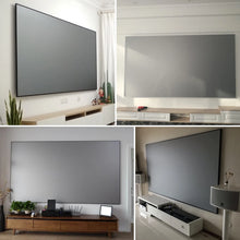 BYINTEK Projector Screen 72inch 84inch 100inch 120inch 130inch Reflective Fabric Projector Projection Screen Enhance Brightness - Multimedia Projectors