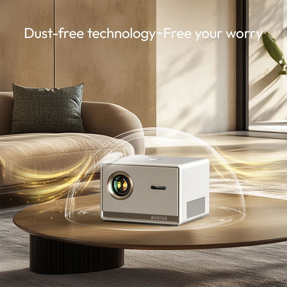 BYINTEK PLATO T5 1080P Projector 4K 1000ANSI Smart Android 9.0 ProfessionalBass Wifi 6 Projetor Office Home Theater  Projectors Mprojectors.com