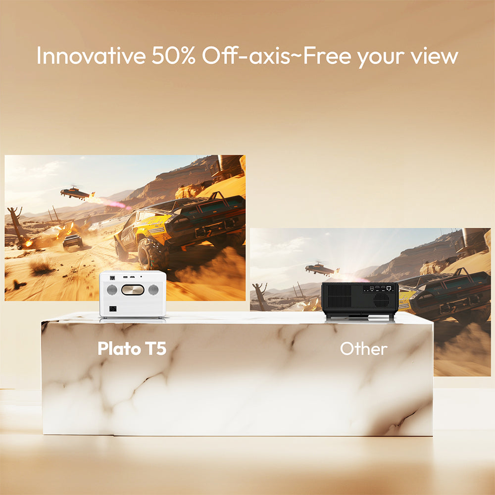 BYINTEK PLATO T5 1080P Projector 4K 1000ANSI Smart Android 9.0 ProfessionalBass Wifi 6 Projetor Office Home Theater  Projectors Mprojectors.com