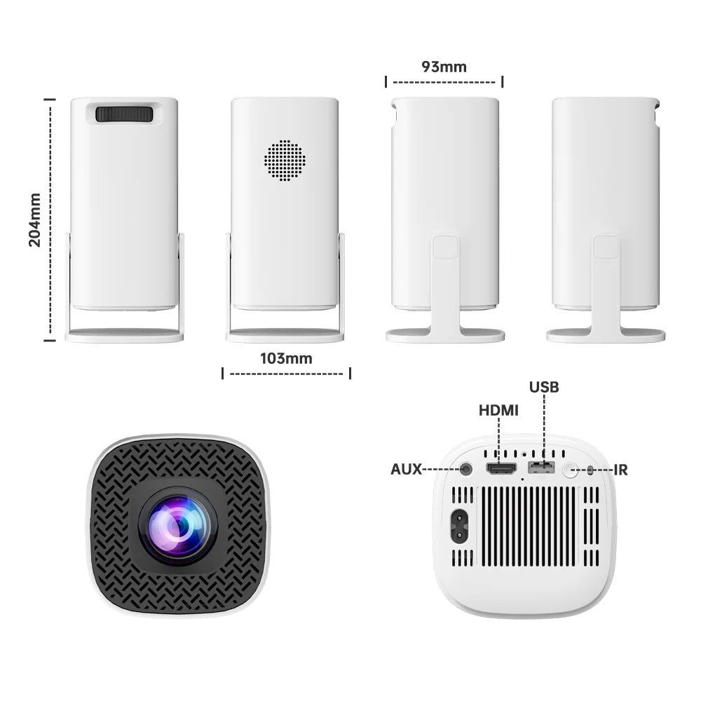 HONGTOP S40MAX Android 11 Gaming Projector 64GB TF Card Wireless Gaming Controller Dual WIFI 1280*720P Home Theater Portable Projector - Multimedia Projectors