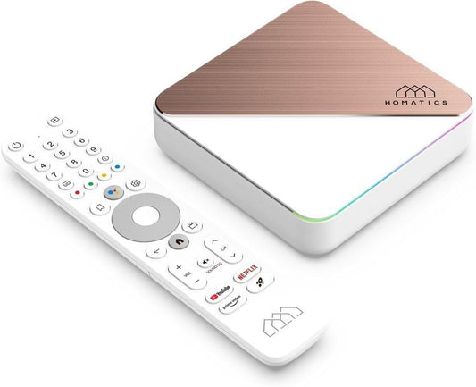 HOMATICS Box R 4K Plus TV Box AndroidTV 12 Netflix Google Certified Amlogic S905X4 4G32G Support DTS Dolby Audio AV1 Wifi6 BT5.0 - Multimedia Projectors