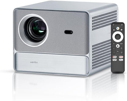 WANBO Davinci 1 Pro Native 1080P, 4K Support, 600 ANSI | Widevine L1 Certified | Google Assistant | Android 11.0 | Auto (Focus + Keystone + OA) | Dustproof | HDMI ARC | Chromecast - Multimedia Projectors