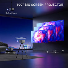 [2s Focus with Remote] PANSEBA 4K Projector, Native 1080P Bluetooth Projector, Portable Outdoor Movie Projector, Mini Projector for Home Theater, Compatible with Smartphone,HDMI,USB,TV Stick mprojectors.com