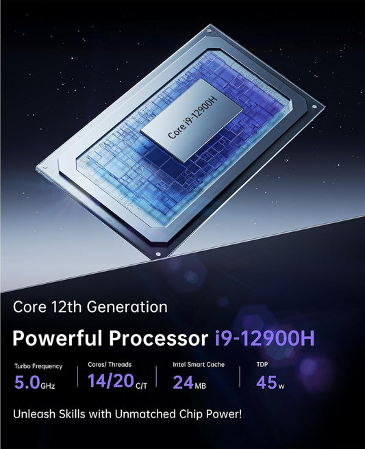 ACEMAGIC Tank03 Gaming PC, i9 12900H(14C/20T, up to 4.7GHz) Mini Desktop, RTX 4060, 32GB DDR5 & 1TB PCle3.0x4 SSD/8K 4-Screen/ WiFi6/ BT5.2/ DP1.4/ USB 4 Gaming Computer DIY - mprojectors.com