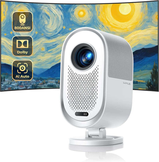 Wimius 4K Projector IWIMIUS 1080P Full HD 30000 Lumens Auto Focus/Keystone WIFI 6 Support Dolby Portable Home Theater Projectors mprojectors.com