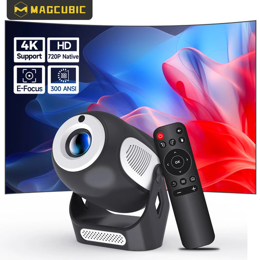 Magcubic HY300 X 4K 720P Android 11 Projector with Electric Focus 300Ansi Wifi6 BT5.0 Portable Projector HIFI Sound Home Outdoor mprojectors.com