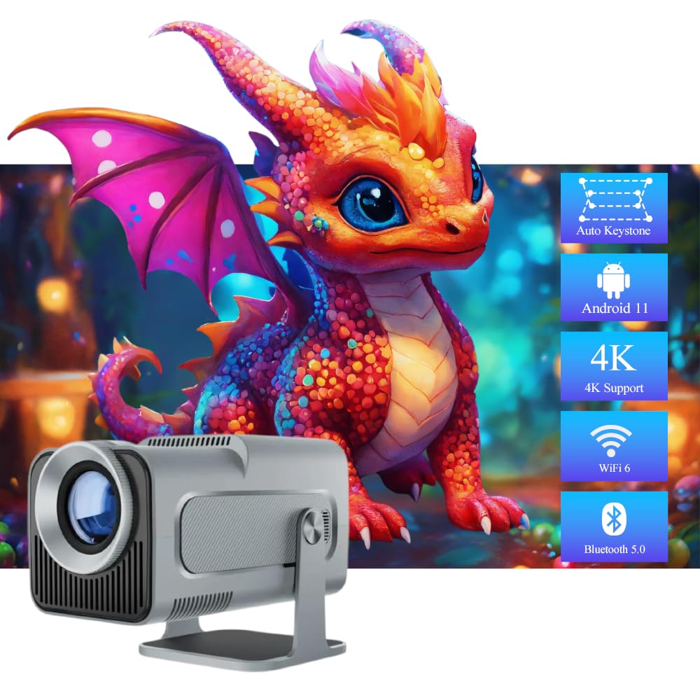 Magcubic HY320 4K Native 1080P Android 11 Projector 390ANSI Dual Wifi6 BT5.0 Cinema Outdoor Portable Projetor Upgrated HY300