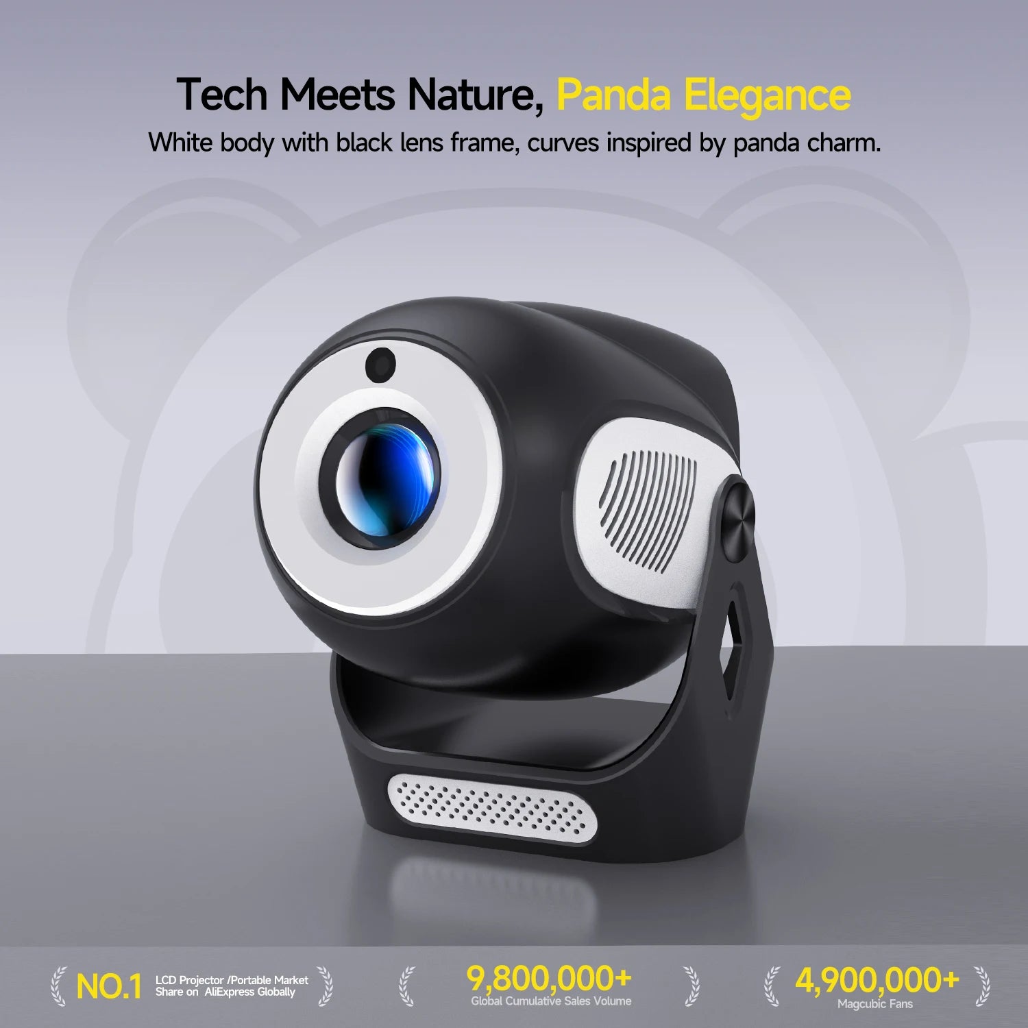 Magcubic Panda HY300 X 4K 720P Android 11 Projector with Electric Focus 300Ansi Wifi6 BT5.0 Portable Projector HIFI Sound Home Outdoor mprojectors.com