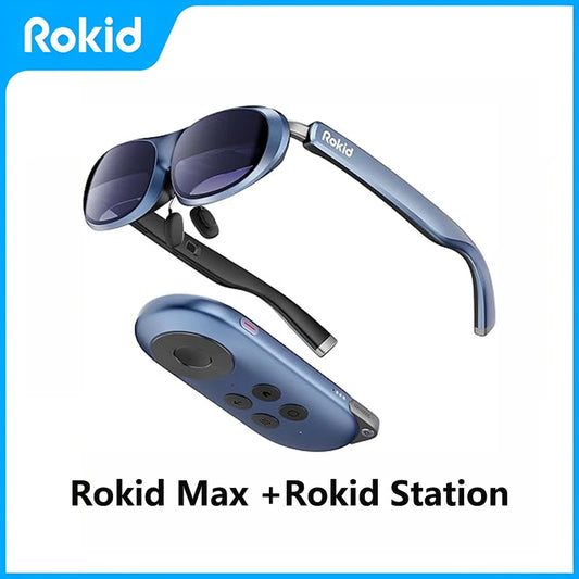 Rokid AR Joy Pack AR Glasses, Smart Glasses Max with Station, 360" Micro-OLED Display, Google Play, Media Streaming mprojectors.com