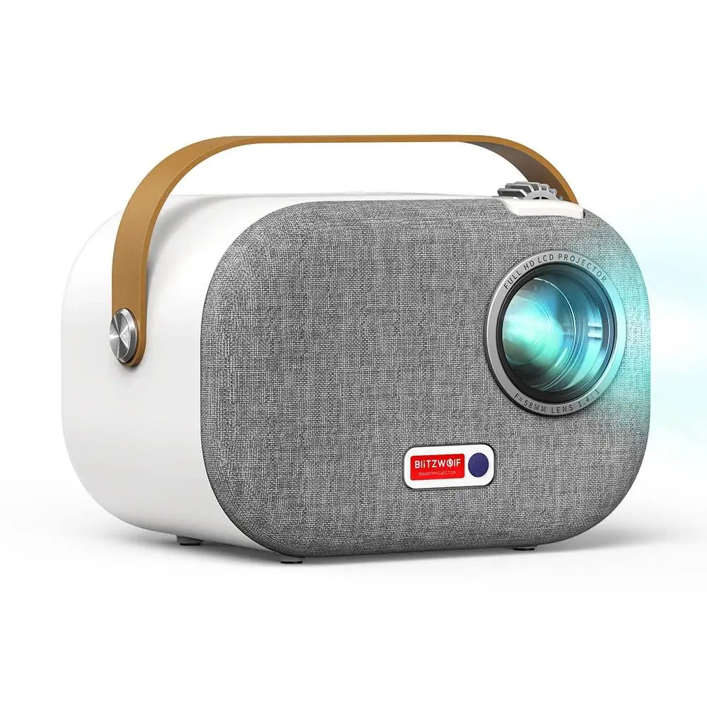 BlitzWolf V2 4k 1080p full hd mini projector Android 9.0  2.4G 5G wifi 200ANSI 4k video Home theater projectors with 3.5 inch LCD - Multimedia Projectors