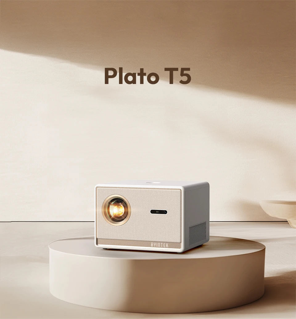 BYINTEK PLATO T5 1080P Projector 4K 1000ANSI Smart Android 9.0 ProfessionalBass Wifi 6 Projetor Office Home Theater  Projectors Mprojectors.com