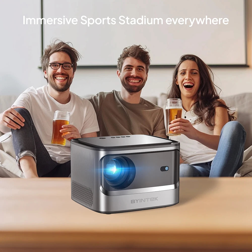 BYINTEK X25 Full HD Projector 1080P 4K Video 900Ansi  Auto Focus  WiFi Smart Android 9.0 LCD LED Video Home Theater Projectors - Multimedia Projectors