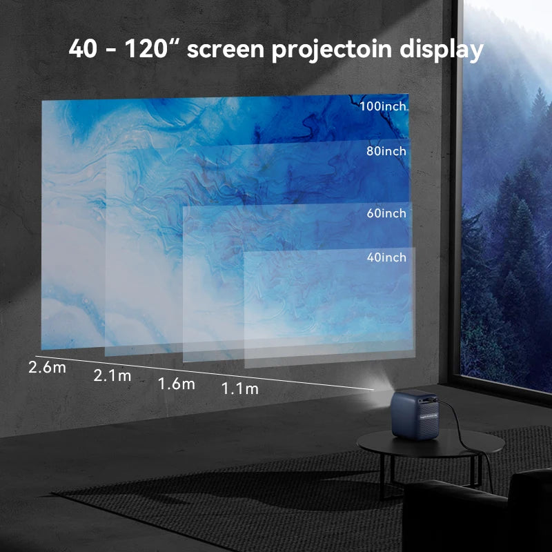 WANBO T2 Max  Mini  Android 9.0 Projector 1080p Full HD Wifi Portable Projector HIFI Sound Home Outdoor Auto Focus 450Ansi - Multimedia Projectors