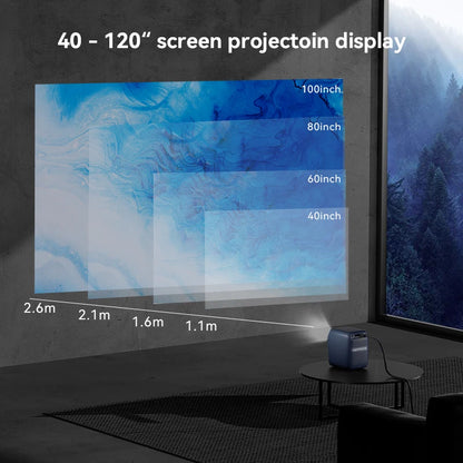 WANBO T2 Max  Mini  Android 9.0 Projector 1080p Full HD Wifi Portable Projector HIFI Sound Home Outdoor Auto Focus 450Ansi - Multimedia Projectors
