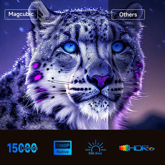Magcubic HT600 Projector 550 ANSI 1080P with Android 11 System HDR10 Dual Dual Wifi 5G 2.4G BT5.2 Auto Focus Home Cinema