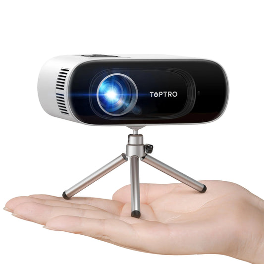 TOPTRO TR26 Mini Projector Full HD Support 1080P 16000 Lumens Auto Keystone WiFi Bluetooth Video Projector Portable Home Theater - Multimedia Projectors