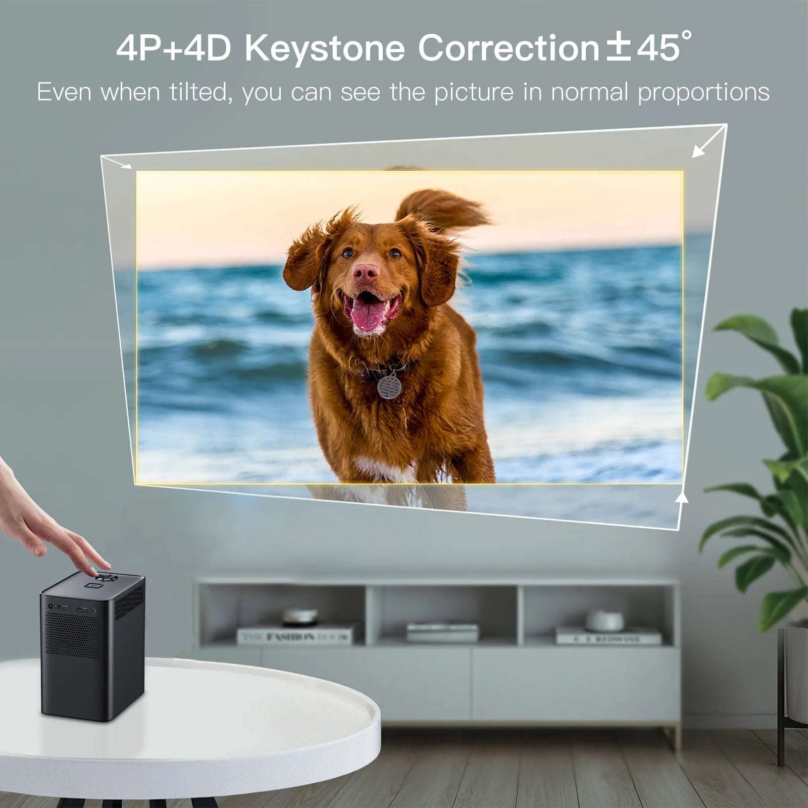 HONGTOP S30MAX Mini 4K Projector LED BT WIFI Full HD 1080P Projector Keystone Correction Portable Projector