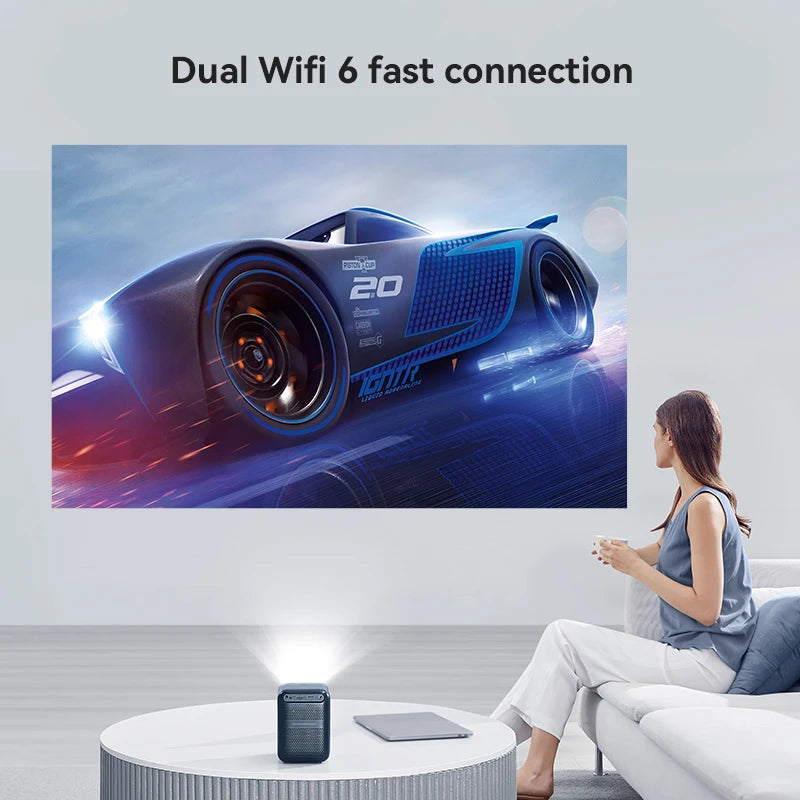 WANBO T2 Max  Mini  Android 9.0 Projector 1080p Full HD Wifi Portable Projector HIFI Sound Home Outdoor Auto Focus 450Ansi - Multimedia Projectors