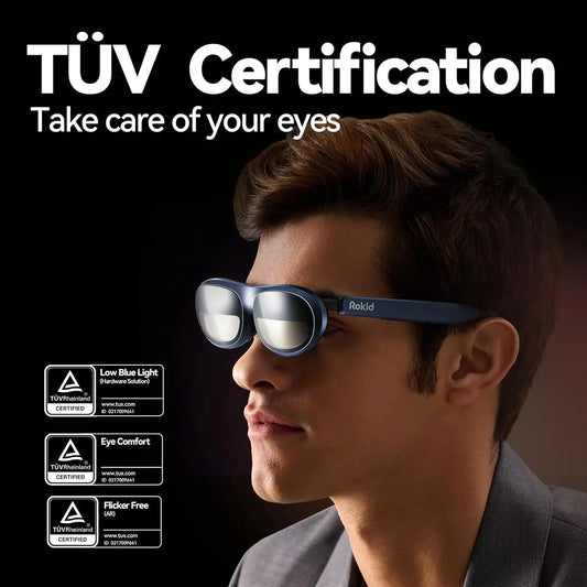 Rokid AR Joy Pack AR Glasses, Smart Glasses Max with Station, 360" Micro-OLED Display, Google Play, Media Streaming mprojectors.com
