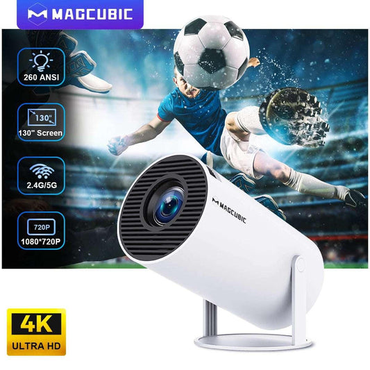 Magcubic HY300 Pro Projector Android 11 4K 1280*720P  Dual Wifi 260ANSI 180°flexible BT5.0 Cinema Outdoor Portable Projetor