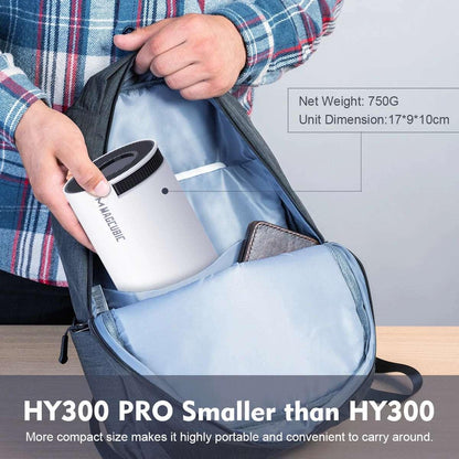 Magcubic HY300 Pro Projector Android 11 4K 1280*720P  Dual Wifi 260ANSI 180°flexible BT5.0 Cinema Outdoor Portable Projetor