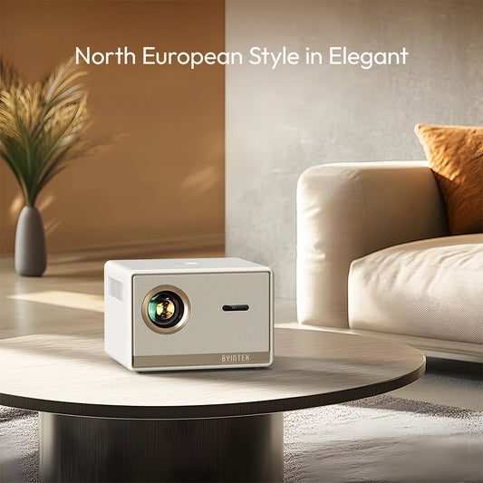 BYINTEK PLATO T5 1080P Projector 4K 1000ANSI Smart Android 9.0 ProfessionalBass Wifi 6 Projetor Office Home Theater  Projectors