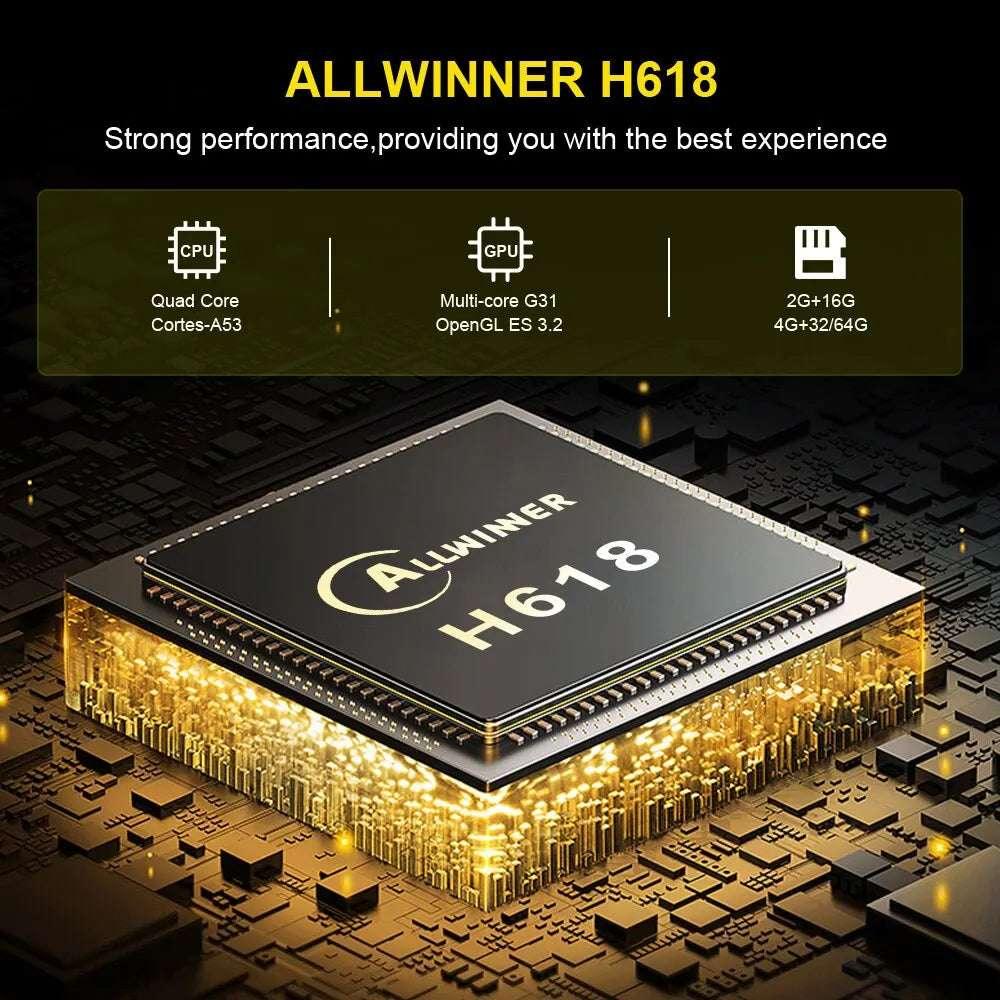 Transpeed Android 12 TV BOX Allwinner H618 Dual Wifi 32G64G Quad Core Cortex A53 Support 8K 4K BT Voice Media Player Set Top Box