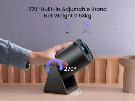 Wimius L1 Mini Projector 1080P Support 300 ANSI Android 11 Wifi Bluetooth Projector Auto Keystone Home Projector Portable