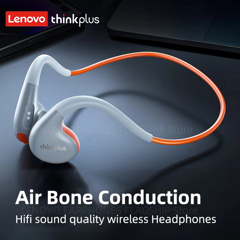 Original Lenovo X7 Air Conduction Headphone Wireless bluetooth 5.3 Earphones Bone Conduction Sports Headset Outdoor EarHook Mic - mprojectors.com