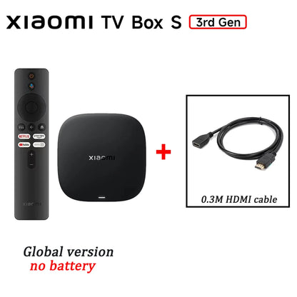 Xiaomi TV Box S 3rd Gen - 4K UHD, Google TV, 32GB Memory, Dolby Vision & Atmos, WiFi 6, HDMI 2.1, Fast Streaming, Compact and Powerful MProjectors.com
