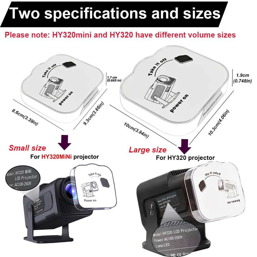 Lens protection Cover Avoid dust Protection machine Projector specific cap for Magcubic HY320/HY320 Mini projector