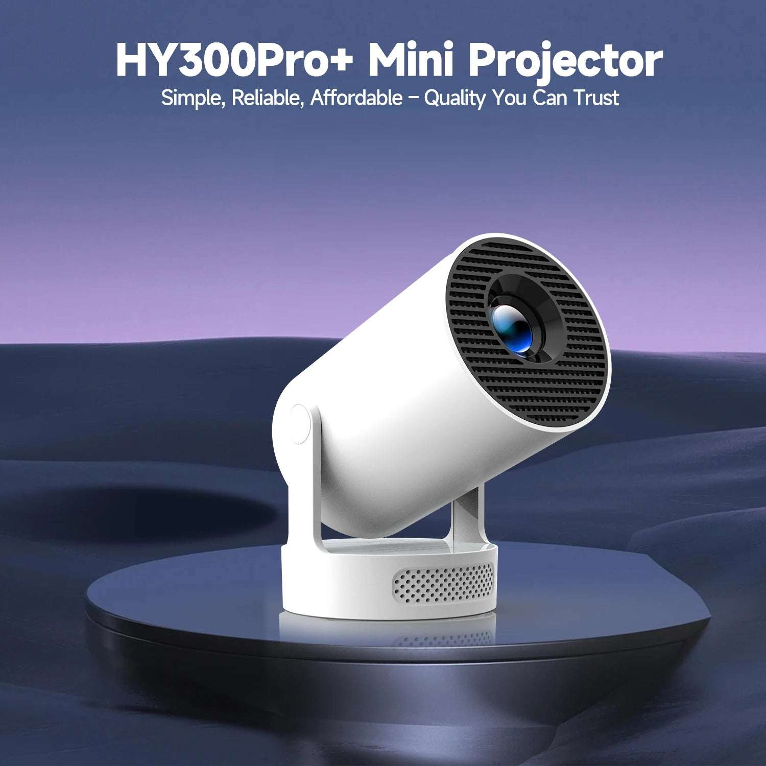 Magcubic HY300 Pro + Projector 4K Full HD 720P Built in Speaker 290ANSI Mini Android 11 WiFi BT5.4 Projector for Outdoor Meeting