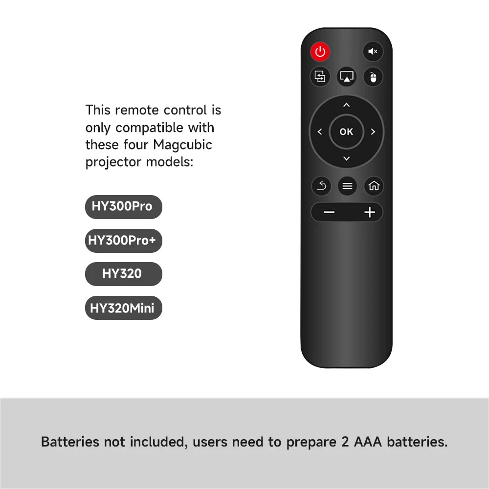 Magcubic Projector Remote Control Replacement IR Wireless For Original HY300 HY300Pro +  HY320 HY320 Mini - Multimedia Projectors