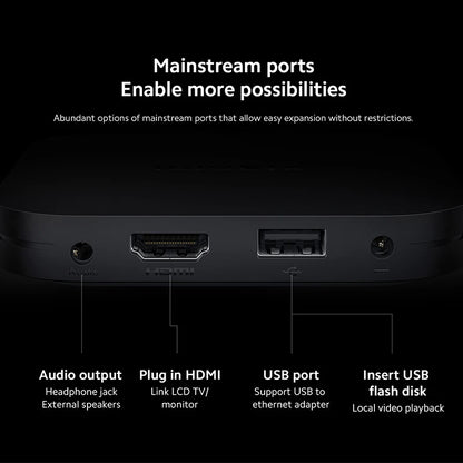 Global Version Xiaomi Mi TV Box S 2nd Gen 4K Ultra HD BT5.2 2GB 8GB Dolby Vision HDR10+ Google Assistant Smart Mi Box S Player - Multimedia Projectors