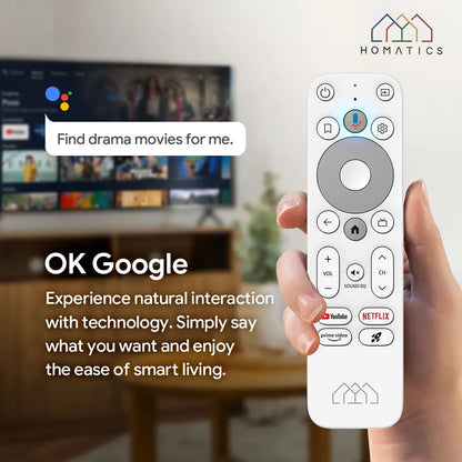 HOMATICS Box R 4K Plus TV Box AndroidTV 12 Netflix Google Certified Amlogic S905X4 4G32G Support DTS Dolby Audio AV1 Wifi6 BT5.0 - Multimedia Projectors