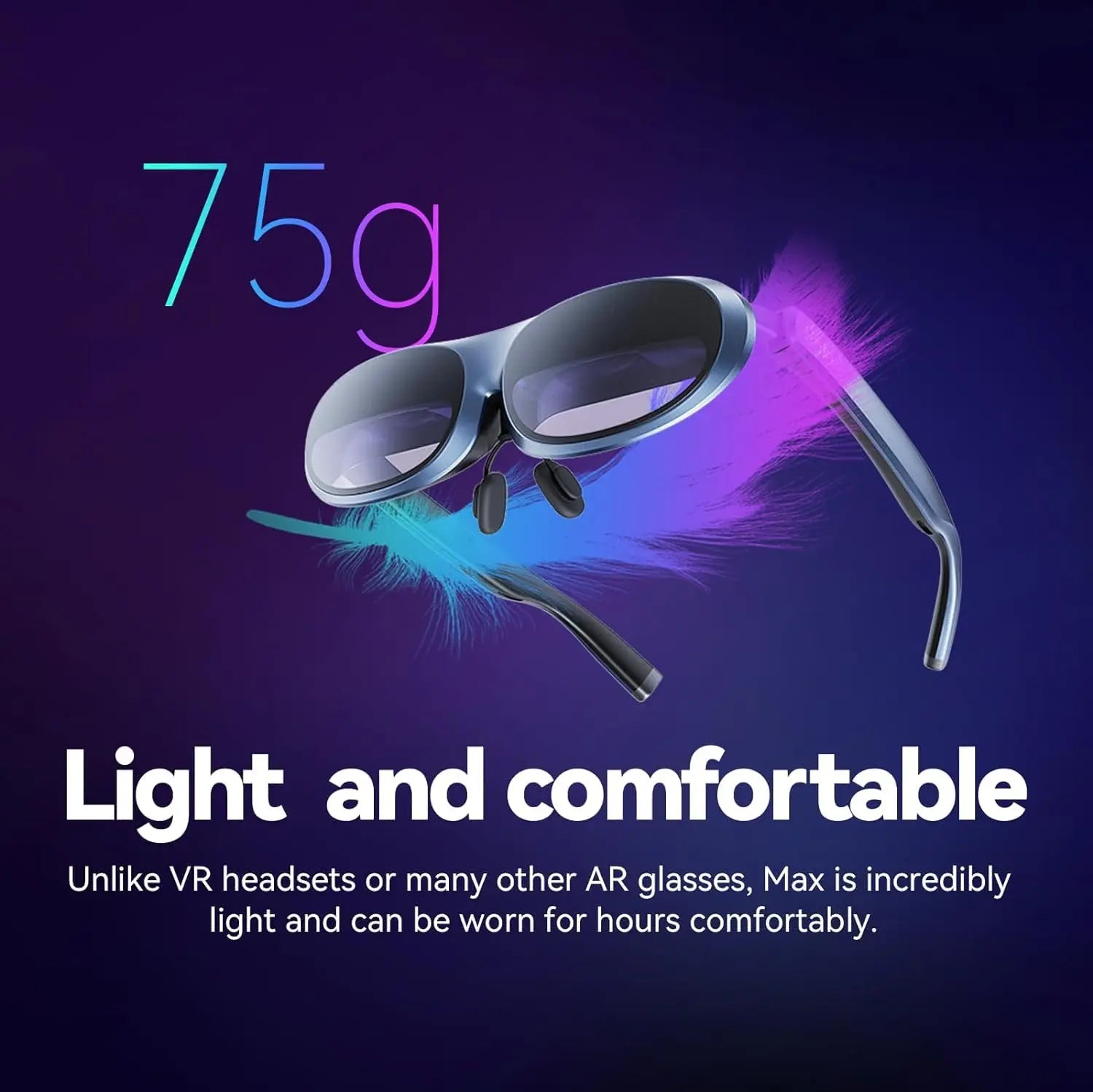 Rokid Max AR 3D Smart Glasses MAX Screen 50° Viewing Device For Phone Projected Screen Switch PS5 XBOX Virtual Reality Glasses - mprojectors.com