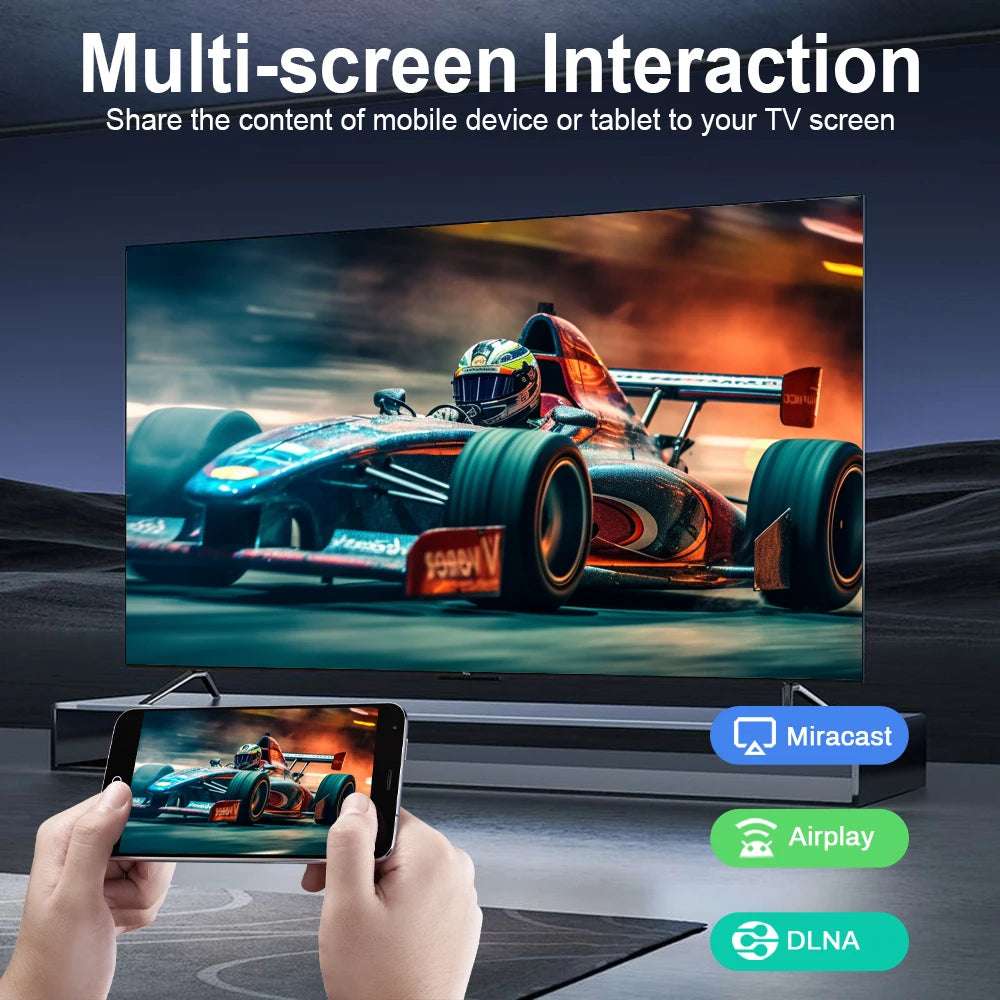 Transpeed TV Stick Android 13 ATV With TV App 4K 3D  2.4G&5G Voice Assistant Control Media Player TV Receiver Set Top Box