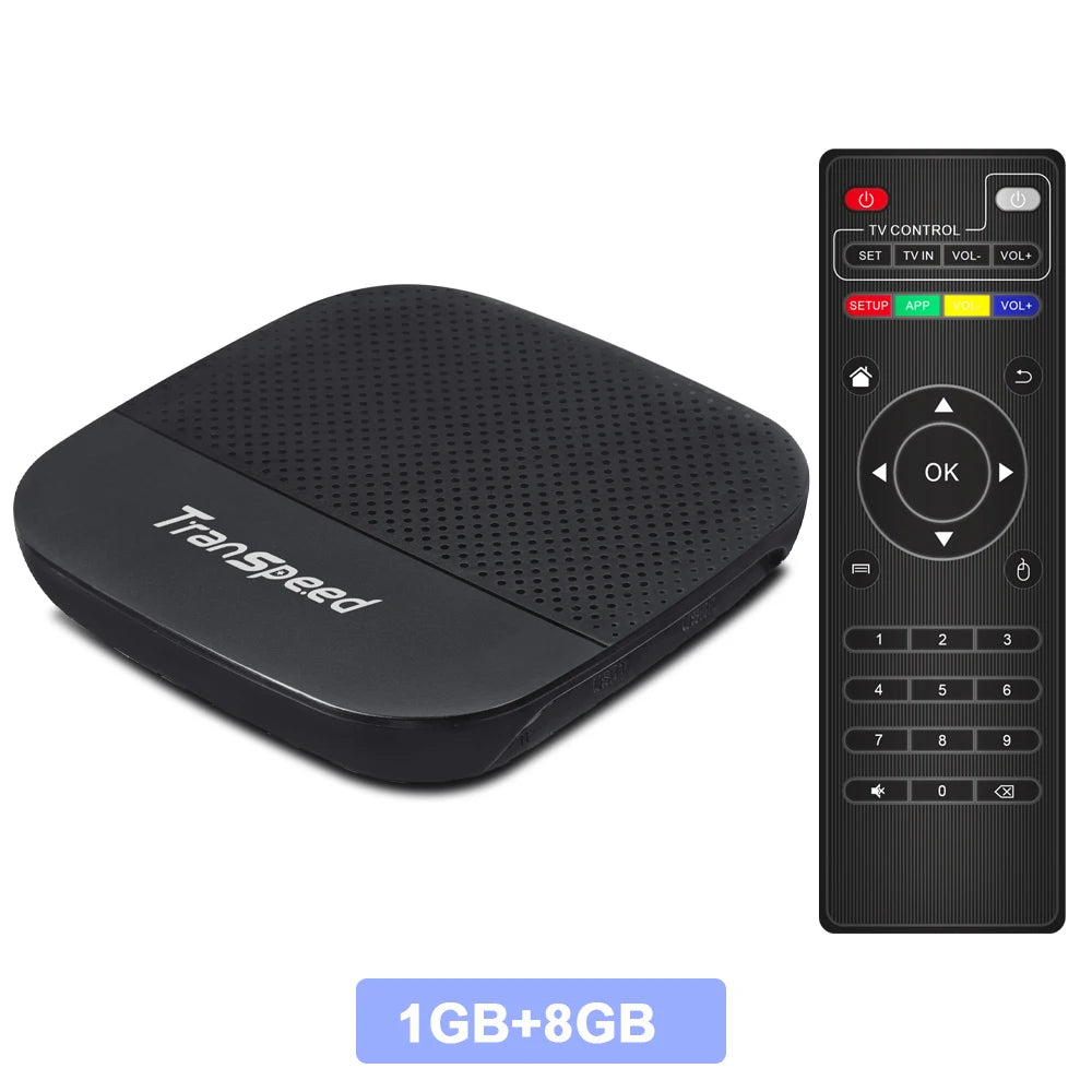 Transpeed Android 10 TV Box BT5.0 3D Fast WiFi Allwinner H313 Support 4K 16GB TV Box Set Top Box - Multimedia Projectors