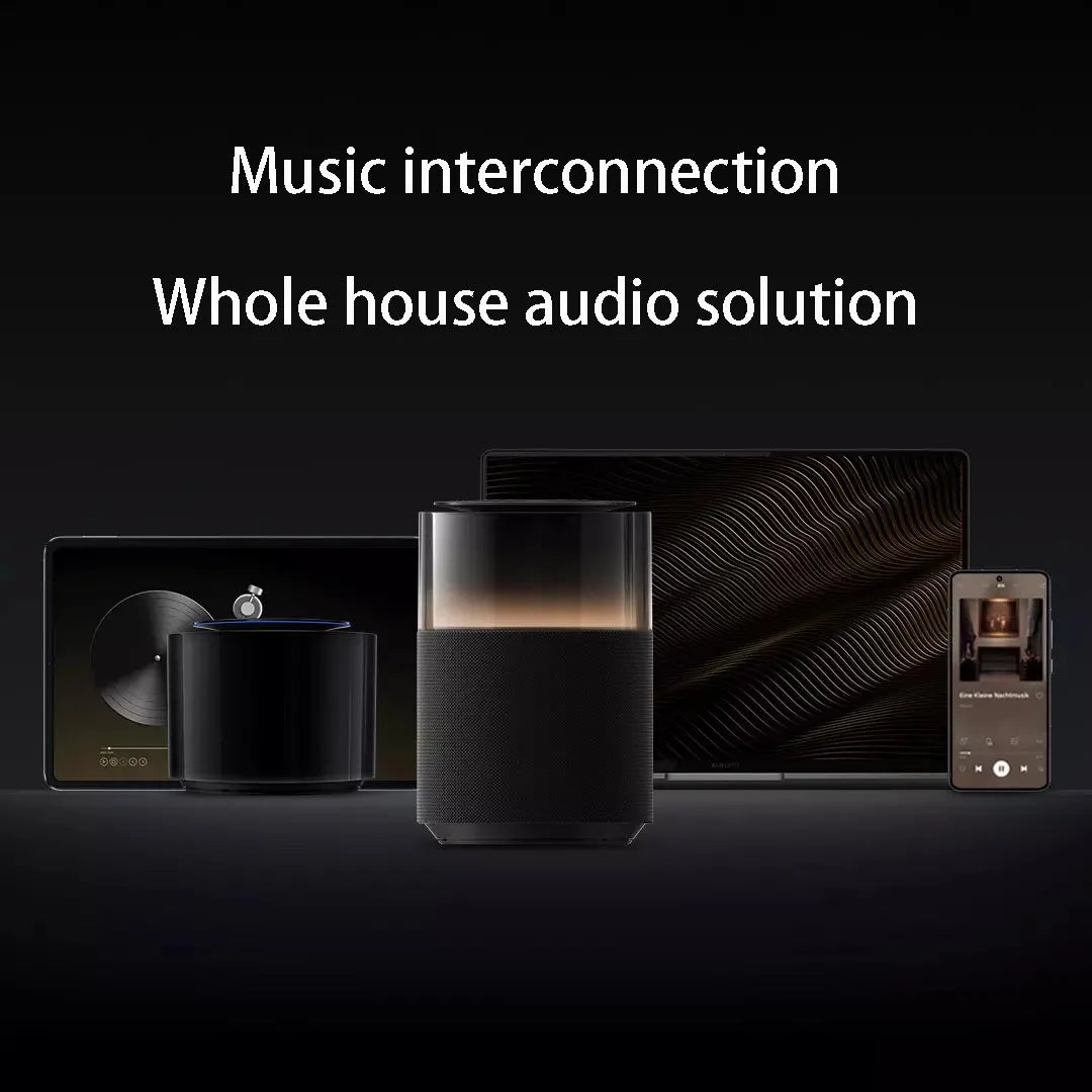 Xiaomi Sound Pro 7-unit High-fidelity Smart Speaker Colorful Galaxy Atmosphere Light Annular Transparent Body Music Connectivity - Multimedia Projectors