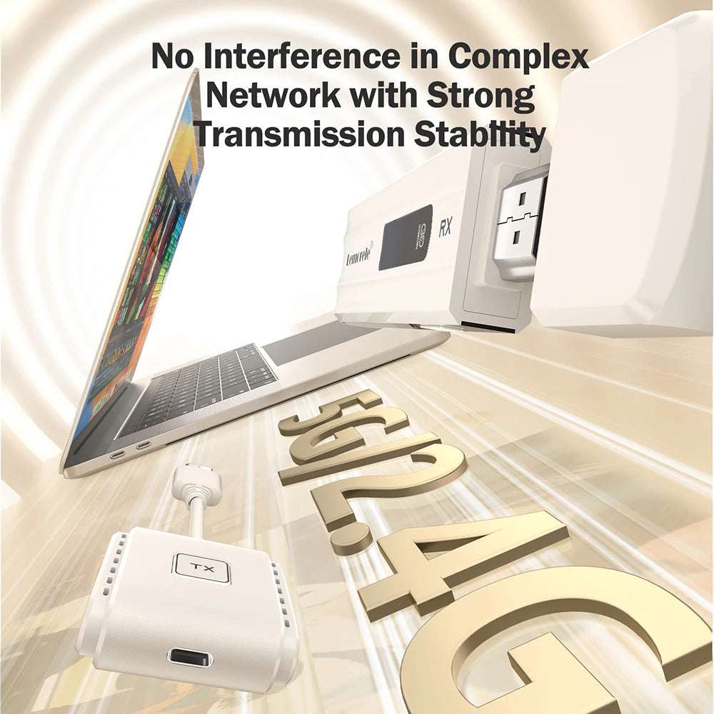 Lemorele Wireless HDMI Video Transmitter and Receiver Extender Kit Display Adapter Dongle for TV Monitor Projector Switch PC