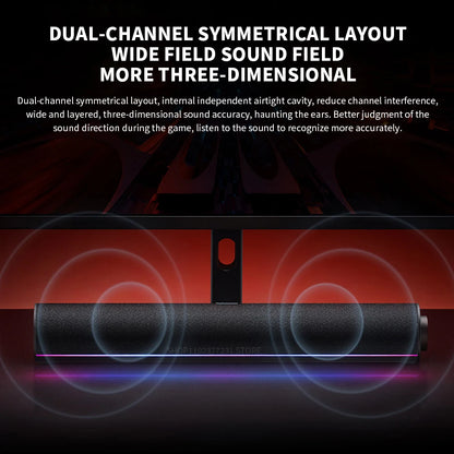 XIAOMI Redmi Desktop Speaker Four-Unit Two-Channel Stereo RGB Ambient Light Bluetooth 5.0 Built-in Microphone Knob Control - Multimedia Projectors